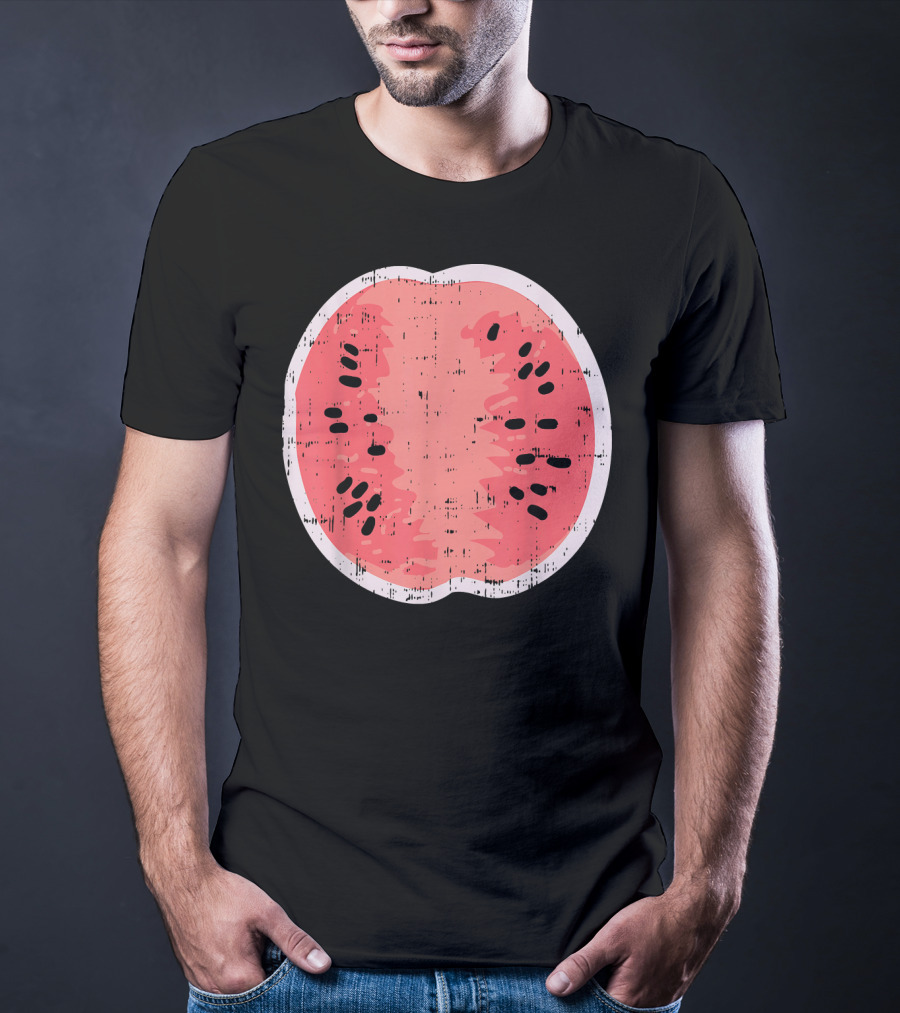 Watermelon Funny Fruit Lazy DIY Easy Food T-Shirt