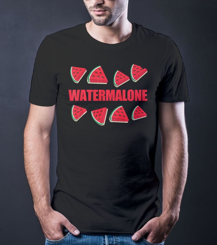 WATERMALONE Funny Watermelon Meme Fruit T-Shirt