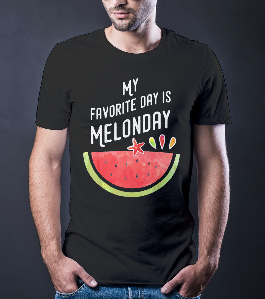 My Favorite Day Is Melonday Watermelon Fruit Smoothie T-Shirt