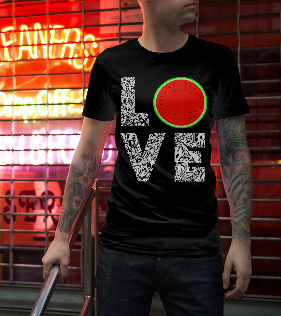 LOVE Watermelon Love Tropical Melon Summer T-Shirt