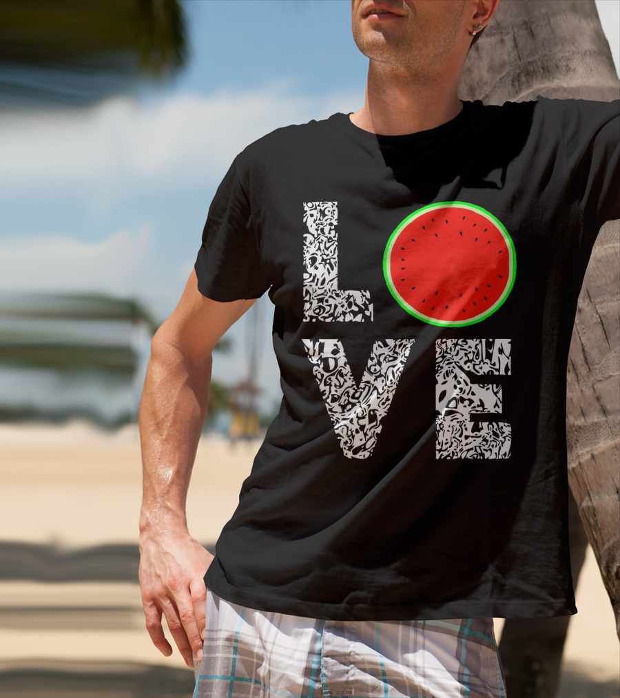 LOVE Watermelon Love Tropical Melon Summer T-Shirt