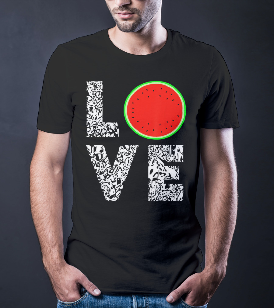 LOVE Watermelon Love Tropical Melon Summer T-Shirt