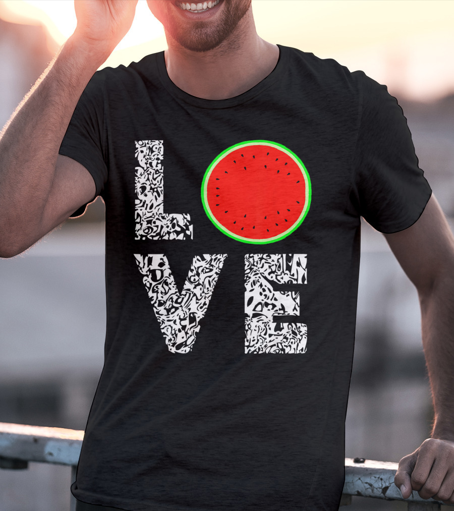 LOVE Watermelon Love Tropical Melon Summer T-Shirt