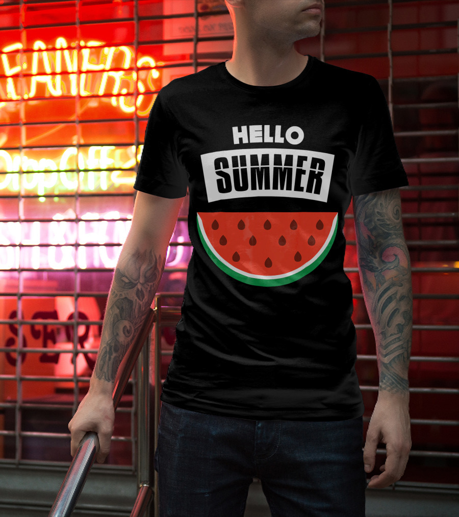 Hello Summer Watermelon Slice T-Shirt