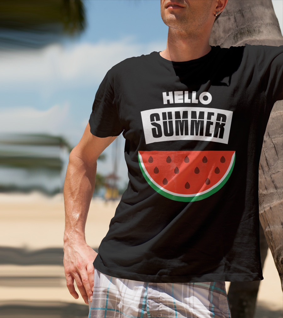 Hello Summer Watermelon Slice T-Shirt