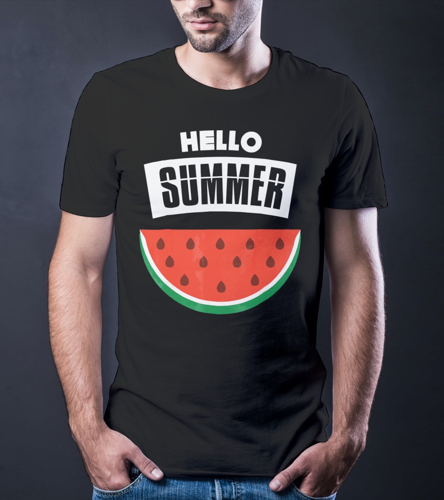 Hello Summer Watermelon Slice T-Shirt