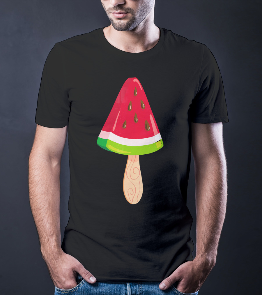 Watermelon Ice Cream Popsicle Treat T-Shirt