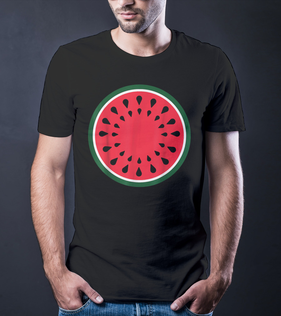 Watermelon Fruit Slice Easy Lazy DIY T-Shirt