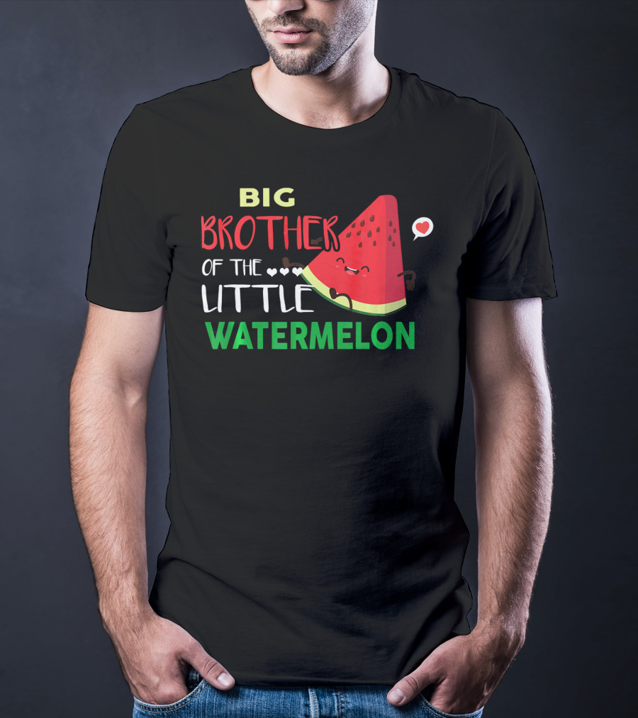 Big Brother Of The Little Watermelon Birthday Fun T-Shirt