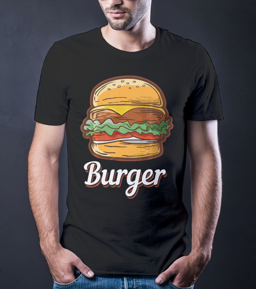 Burger Food Hamburger Cheeseburger Fast Burger T-Shirt
