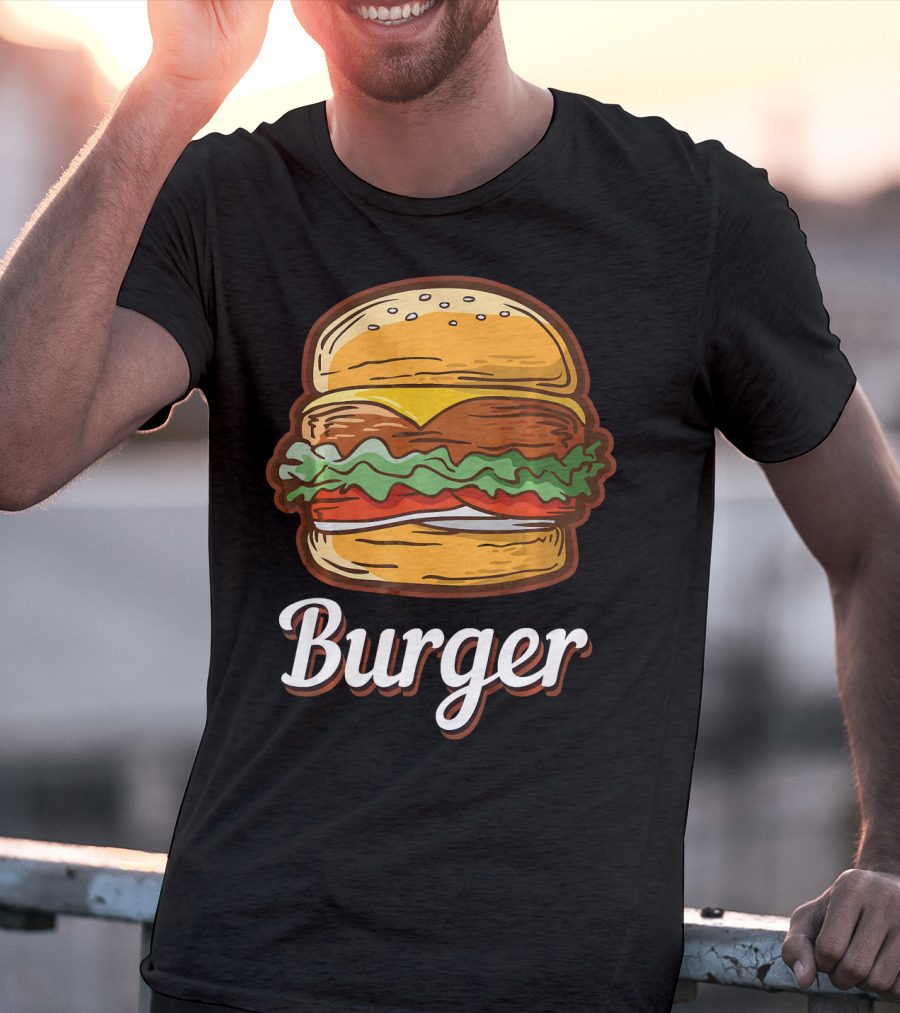 Burger Food Hamburger Cheeseburger Fast Burger T-Shirt