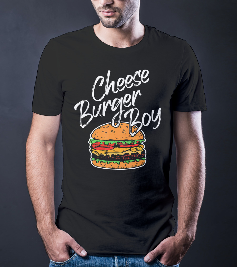Cheeseburger Boy Funny Hamburger Fast Food Humor T-Shirt
