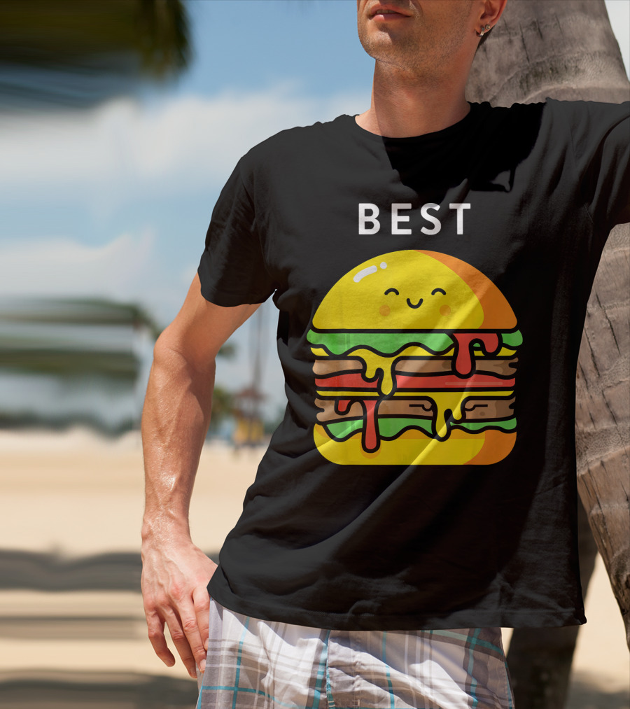 Best Burger Fries Best Friend Matching T-Shirt