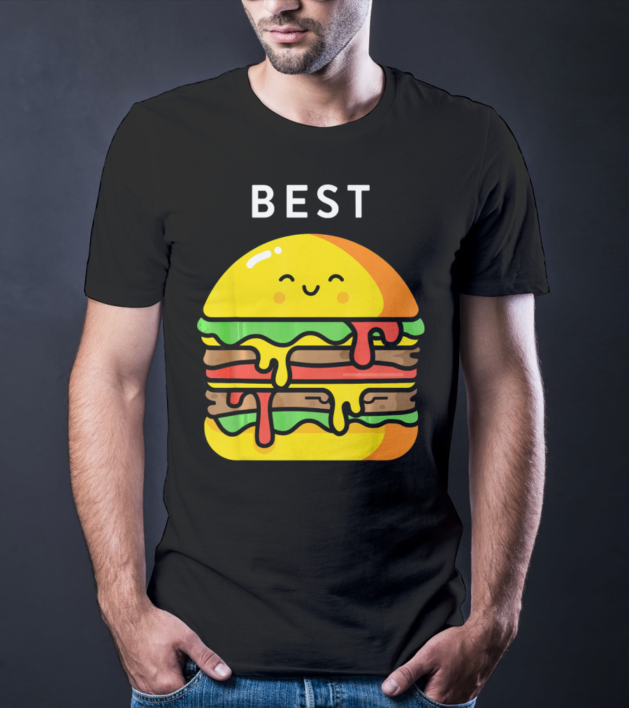 Best Burger Fries Best Friend Matching T-Shirt