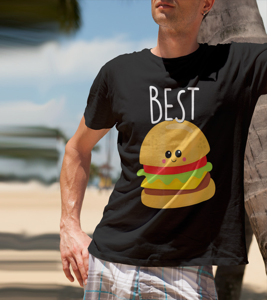 Bestie Cute Food BFF Best Friend Burger T-Shirt