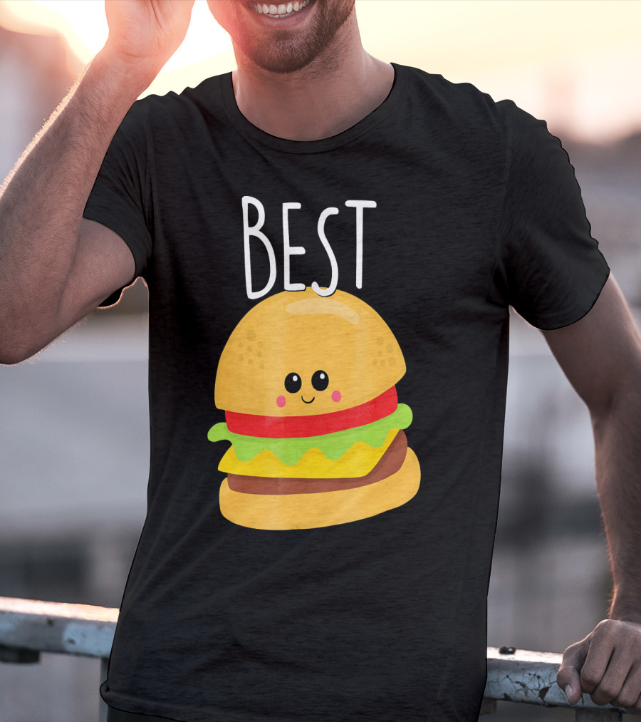 Bestie Cute Food BFF Best Friend Burger T-Shirt