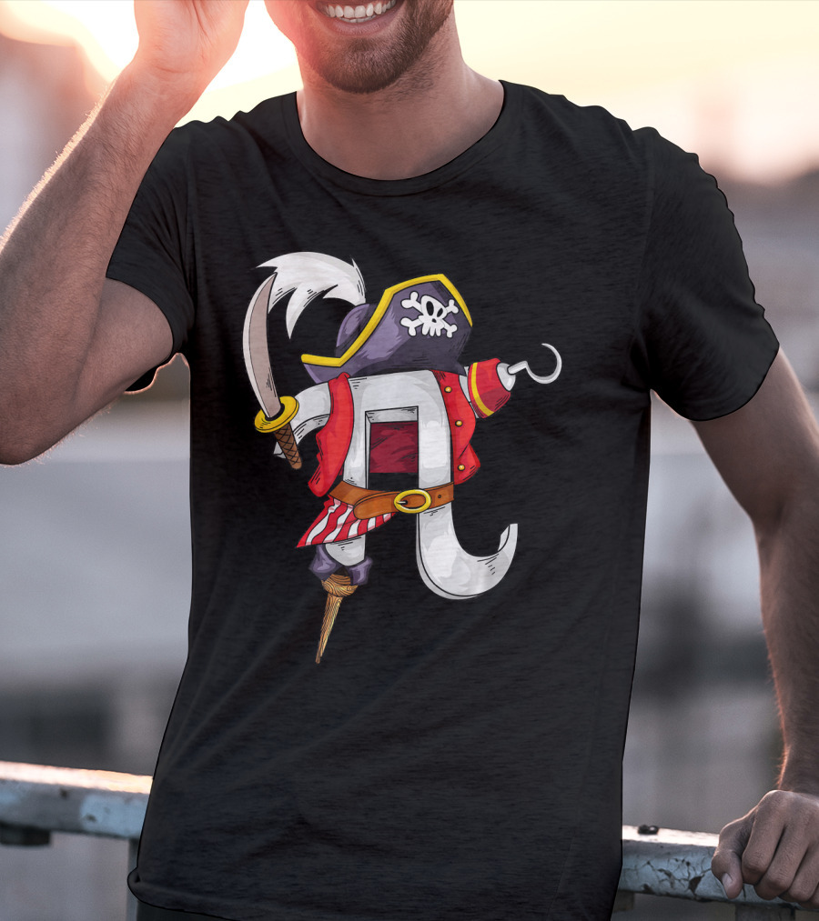Pi Pirate Costume Cool Math Lovers T-Shirt