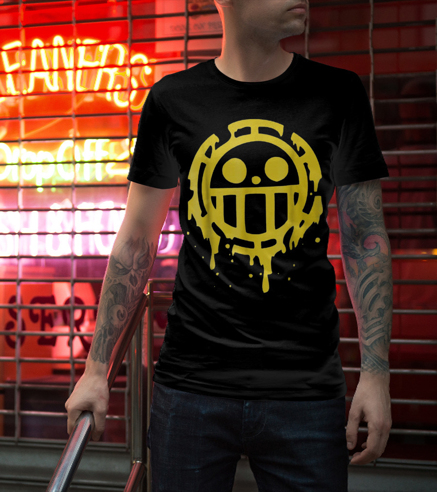 Heart Pirates Trafalgar D. Law Jolly Roger One Piece Crew T-Shirt