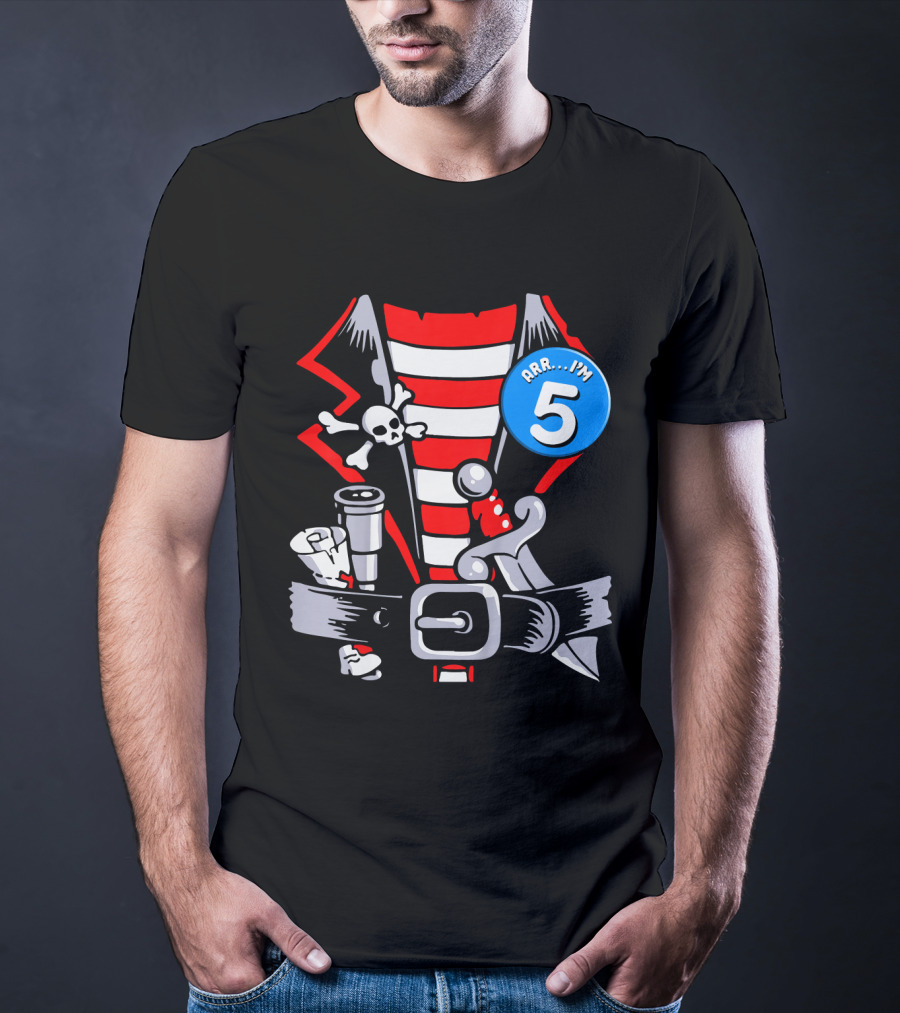 Arrr. I'm 5 Kids Birthday Pirate T-Shirt