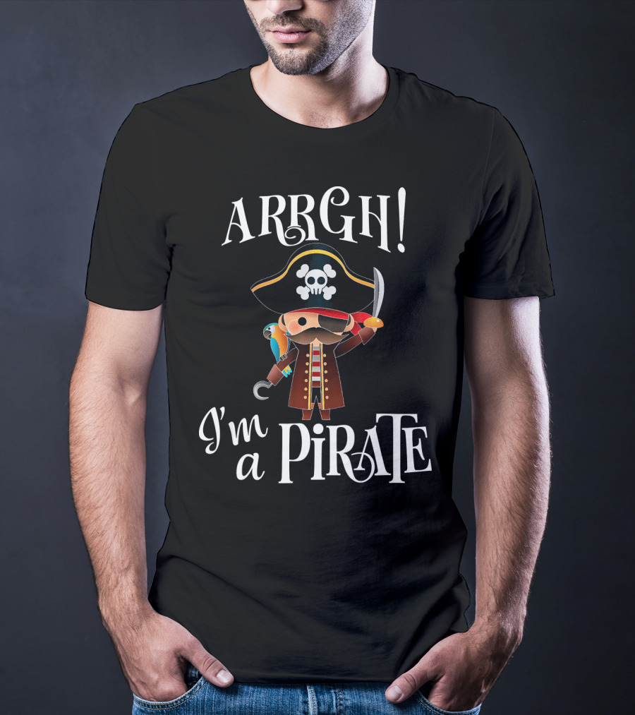 ARRGH I'm A Pirate With Parrot And Sword For Boy T-Shirt