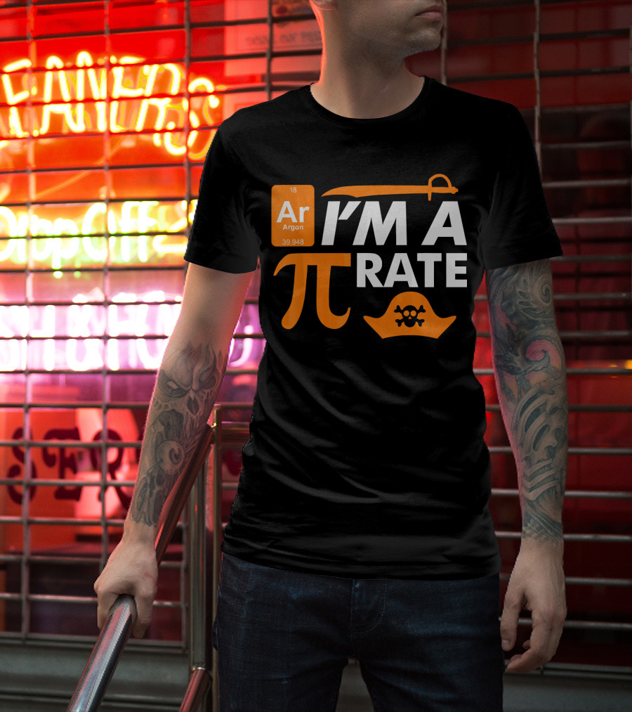 Ar Im A Pirate Pi Symbol Periodic Table Pi Day Elements T-Shirt