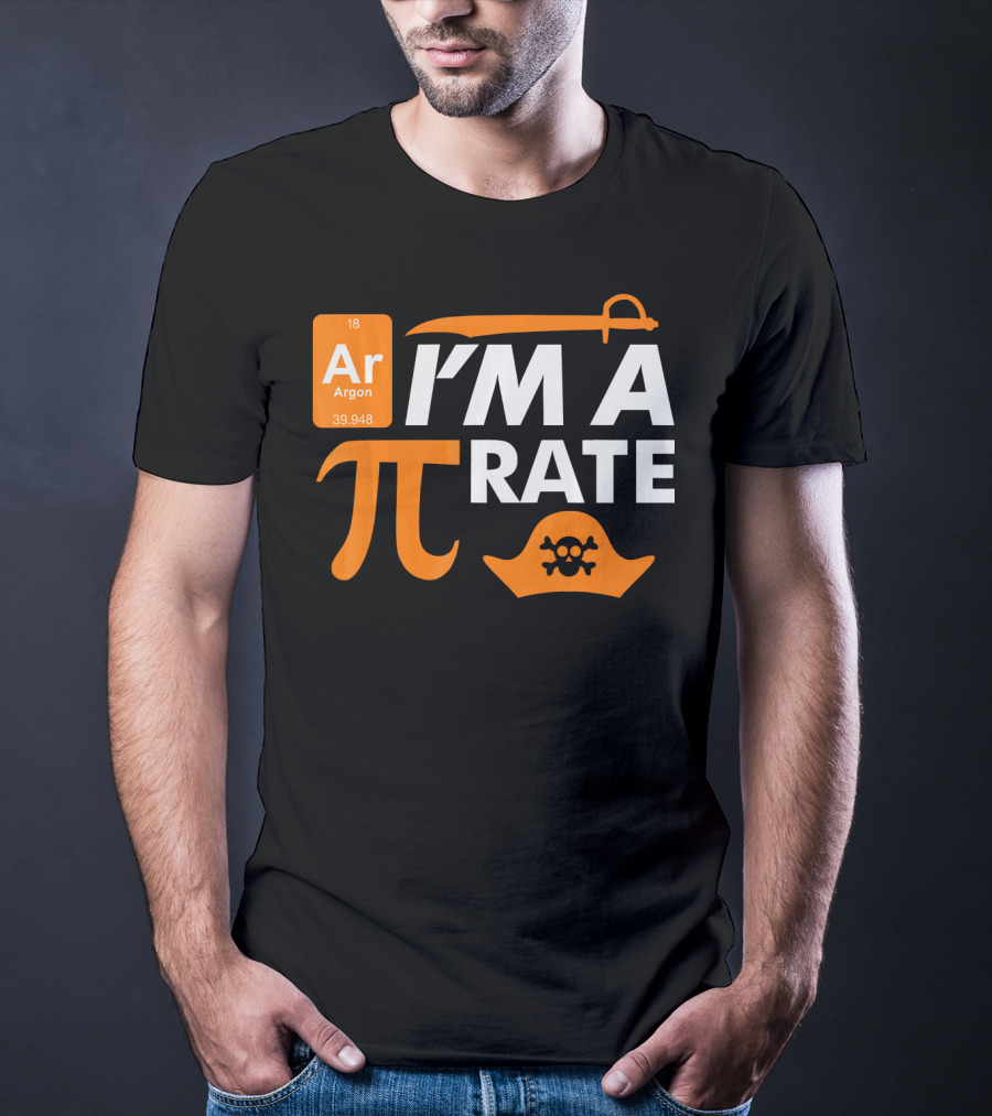 Ar Im A Pirate Pi Symbol Periodic Table Pi Day Elements T-Shirt