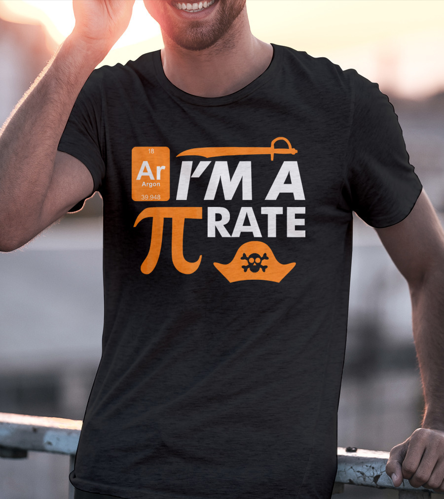 Ar Im A Pirate Pi Symbol Periodic Table Pi Day Elements T-Shirt