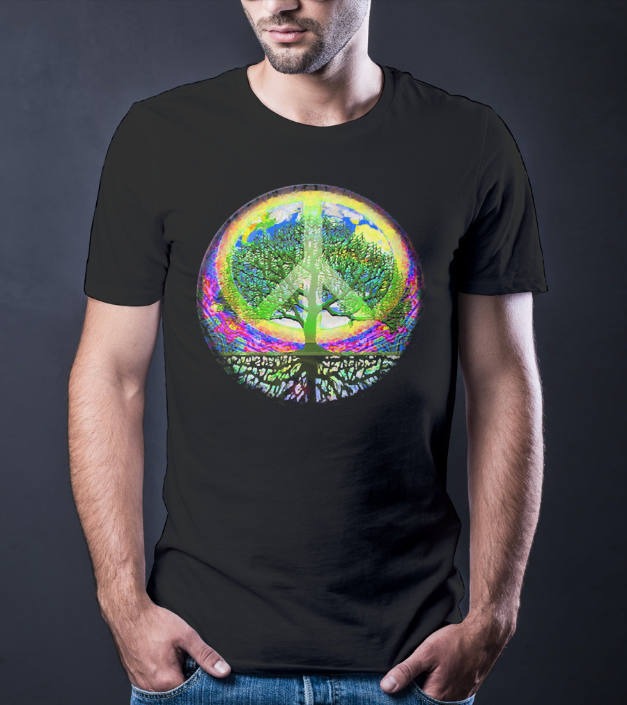 Tree Of Life Peace Symbol World Harmony T-Shirt