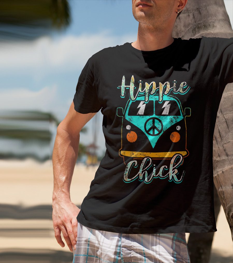 Hippie Chick Boho Gypsy Van Peace T-Shirt