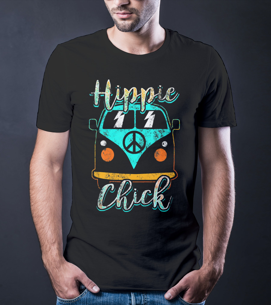 Hippie Chick Boho Gypsy Van Peace T-Shirt