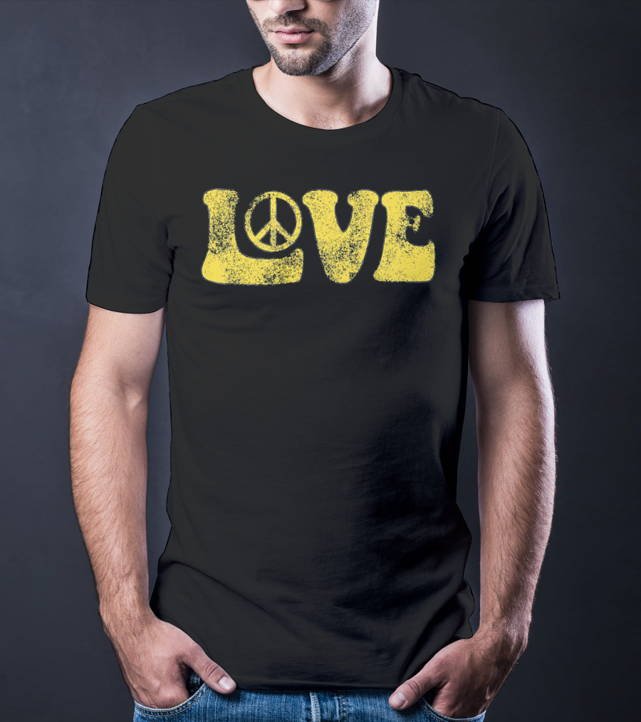 LOVE Peace Sign Groovy T-Shirt