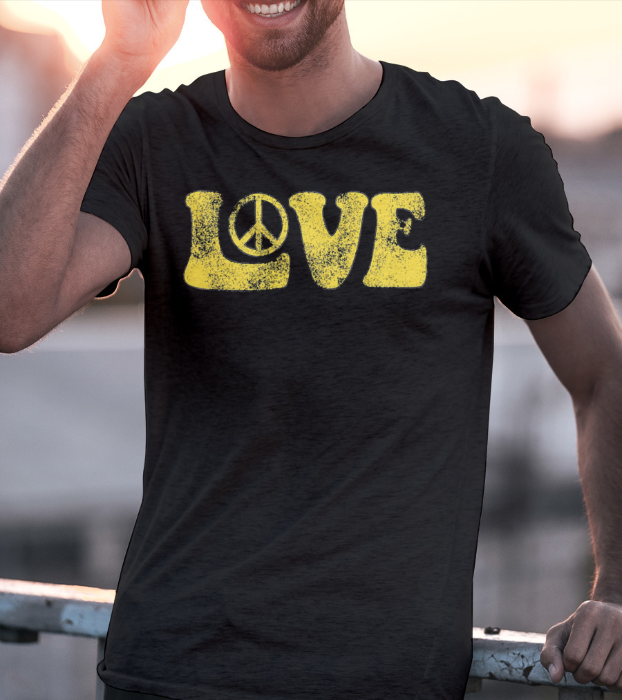 LOVE Peace Sign Groovy T-Shirt