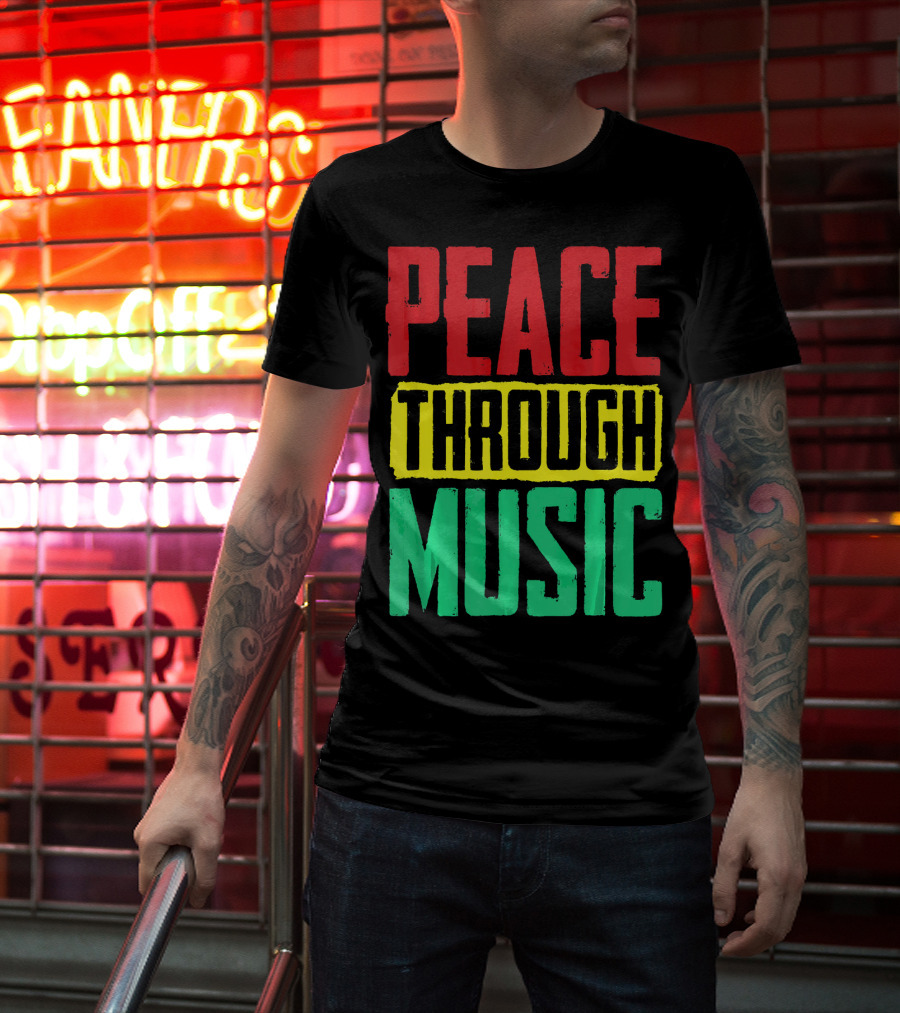 Peace Through Music Reggae Concert T-Shirt
