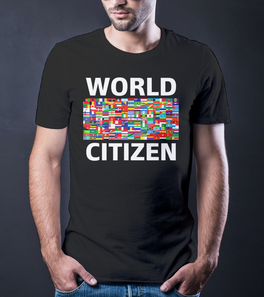 World Citizen Multinational Flags Equality Unity T-Shirt