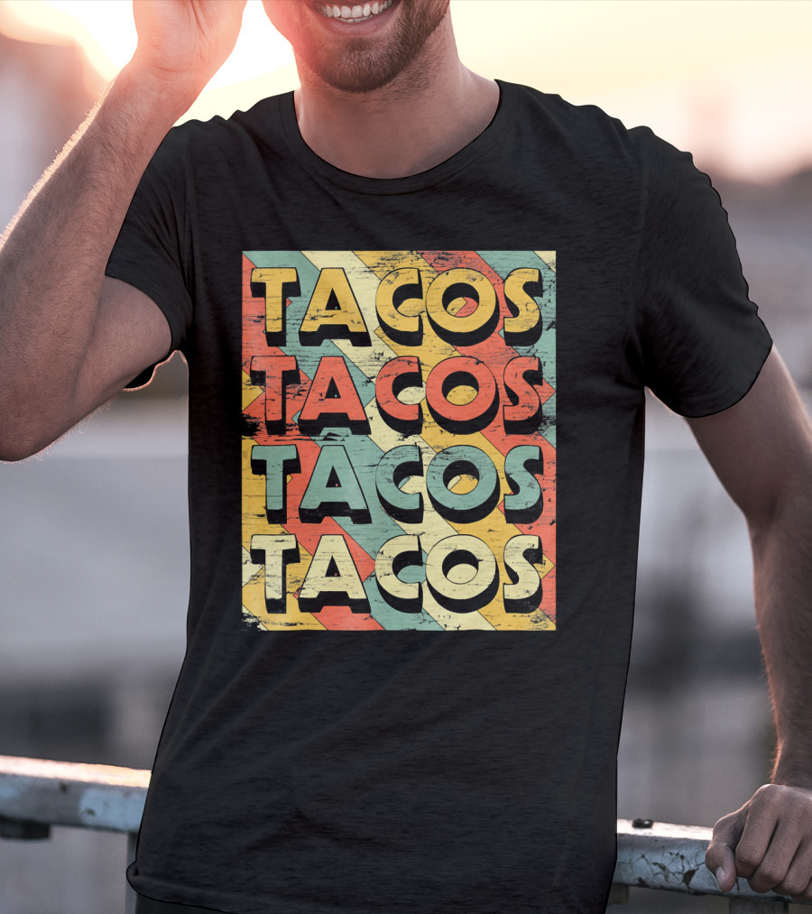 Retro Vintage Taco Tuesday Lovers Tacos T-Shirt