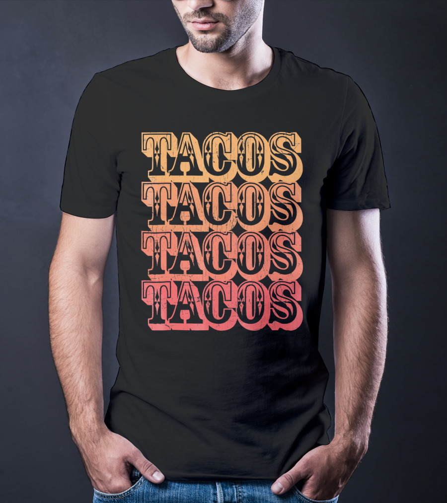 Tacos Retro Taco Vintage Taco T-Shirt