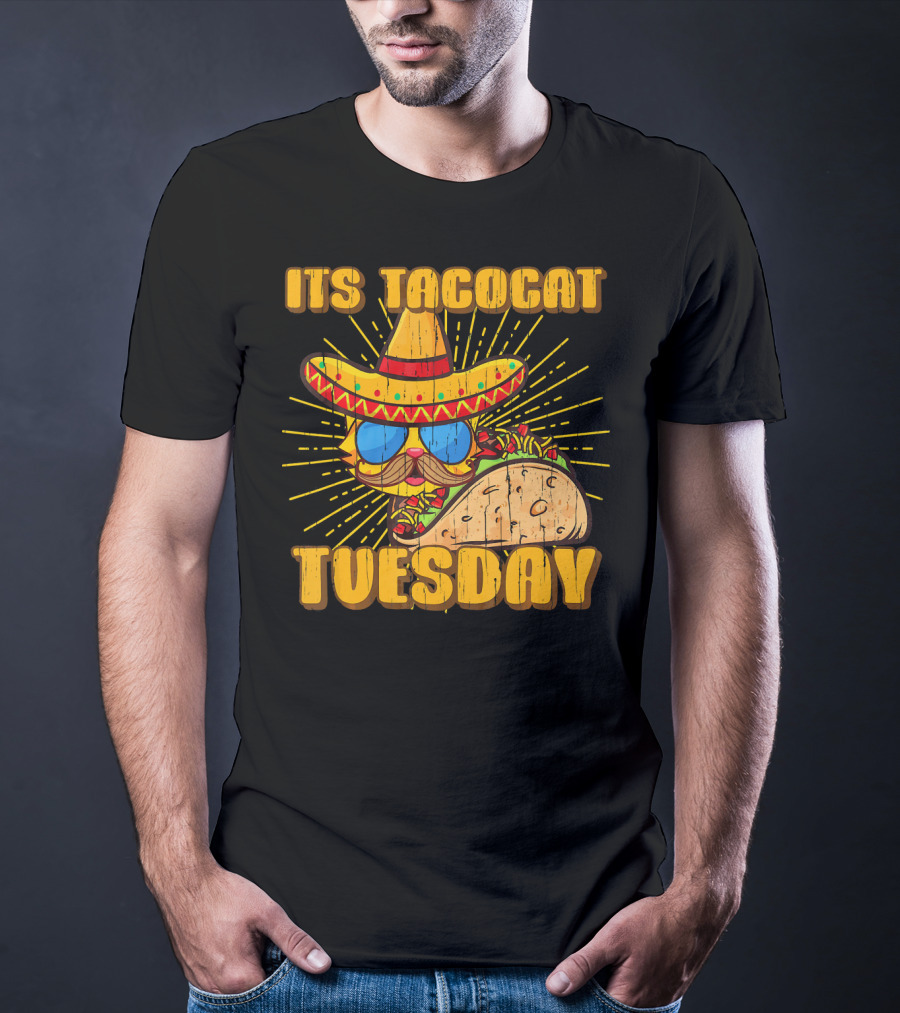 Its Tacocat Tuesday Tacos Cat Lover T-Shirt
