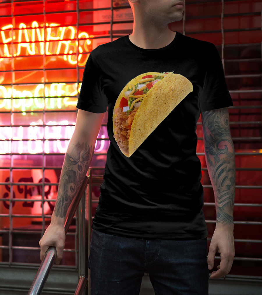 Taco Costume Mexican Food Hard Shell Taco T-Shirt