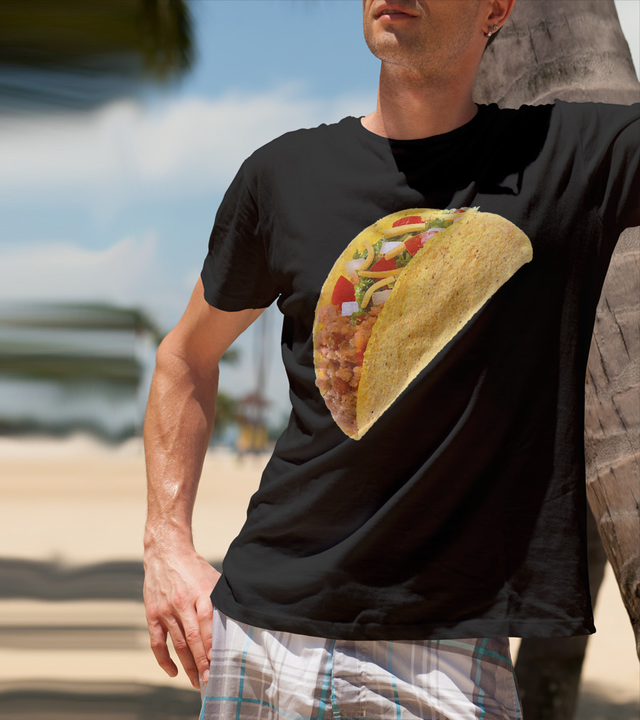 Taco Costume Mexican Food Hard Shell Taco T-Shirt