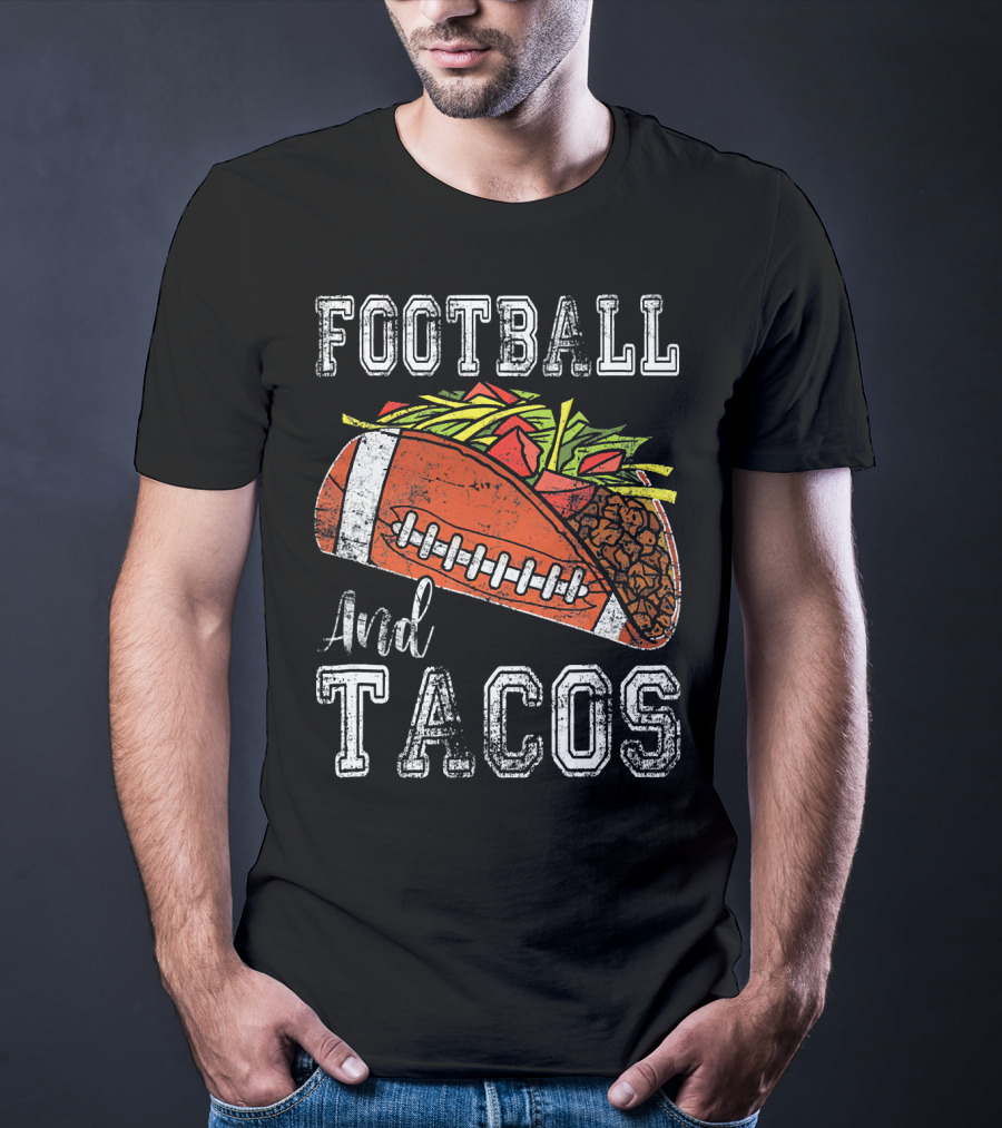 Football And Tacos Funny Taco T-Shirt