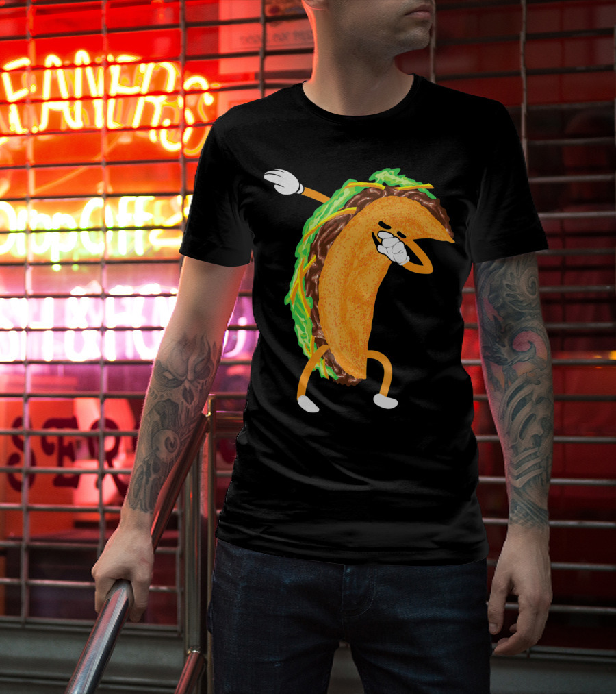 Dabbing Taco Cute Taco Cinco De Mayo Fun T-Shirt