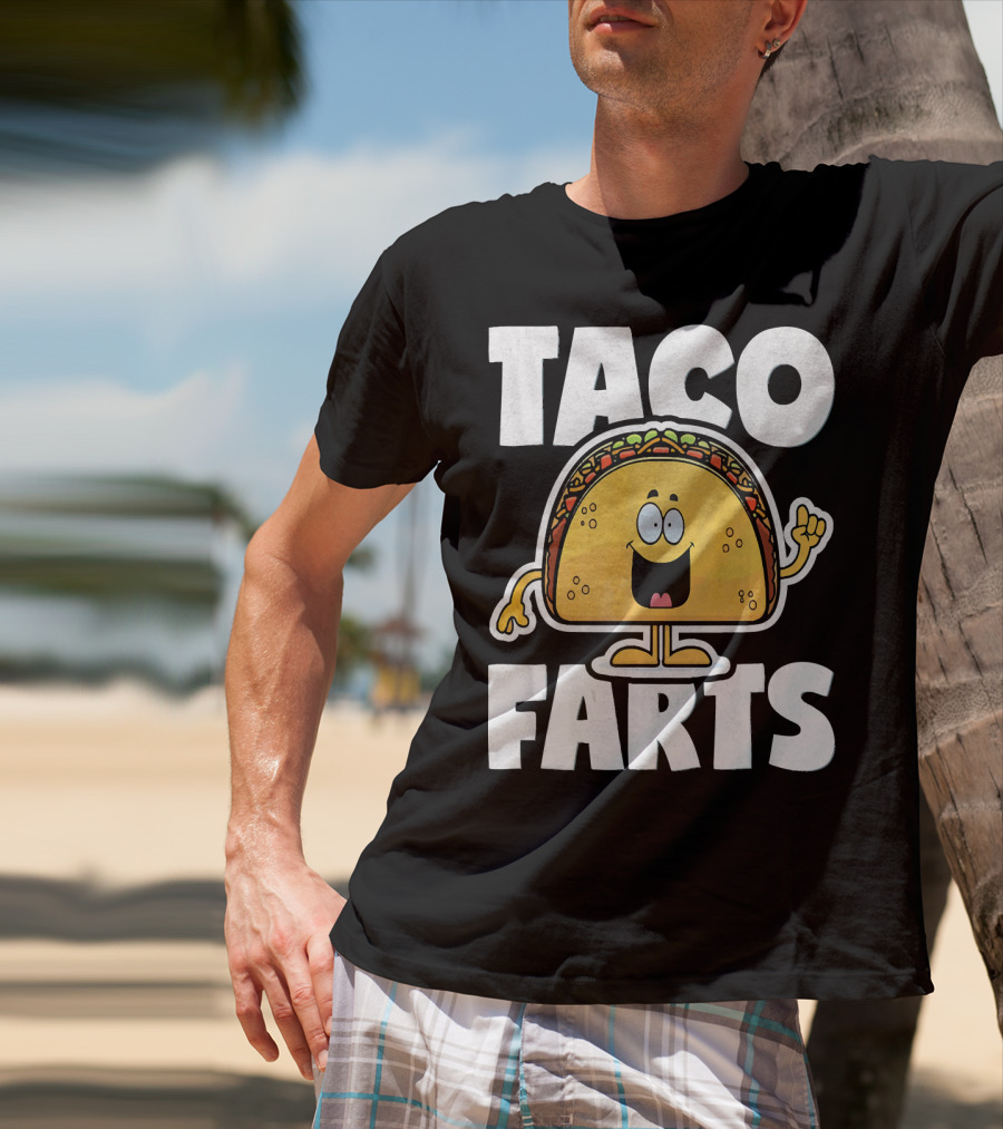 Taco Farts Funny Vintage Mexican Food T-Shirt