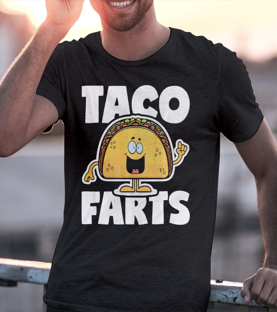 Taco Farts Funny Vintage Mexican Food T-Shirt