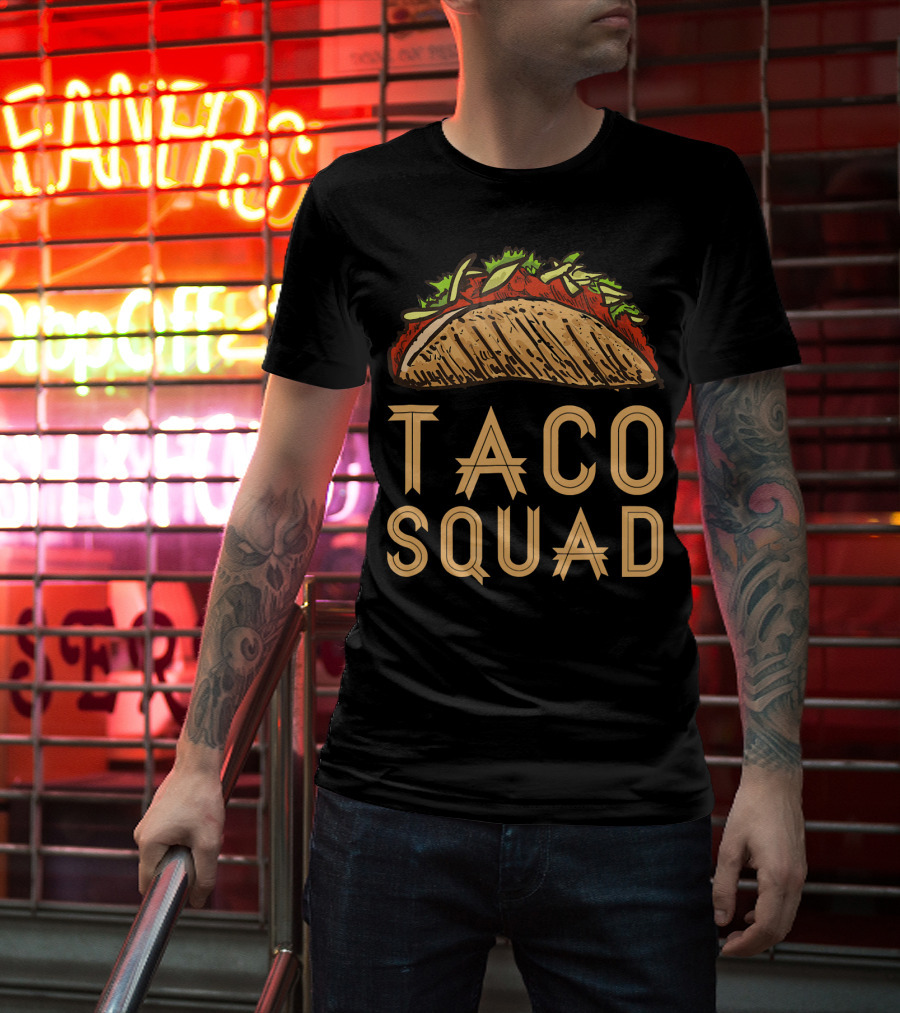 Taco Squad Viva Mexico Funny Taco T-Shirt