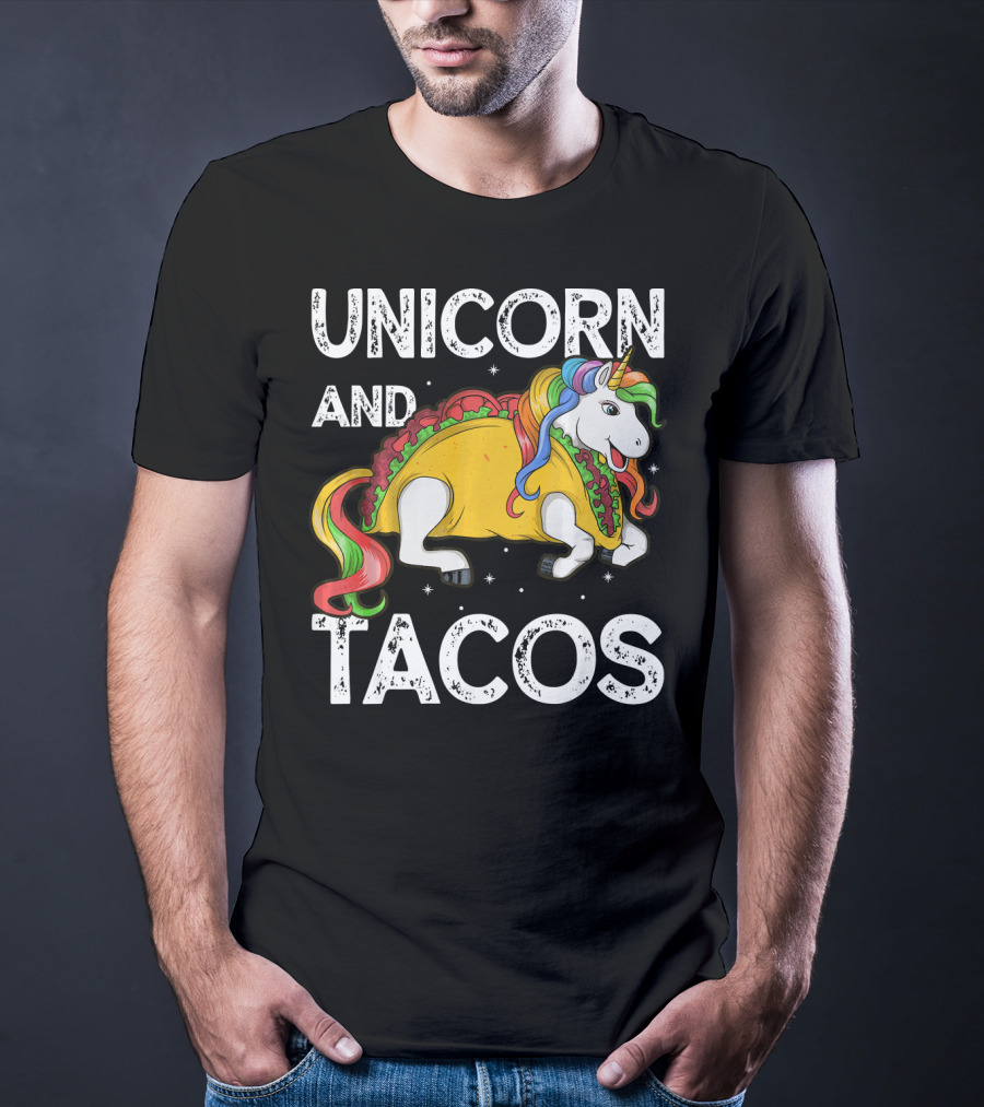 Unicorn And Tacos Rainbow Taco Squad T-Shirt