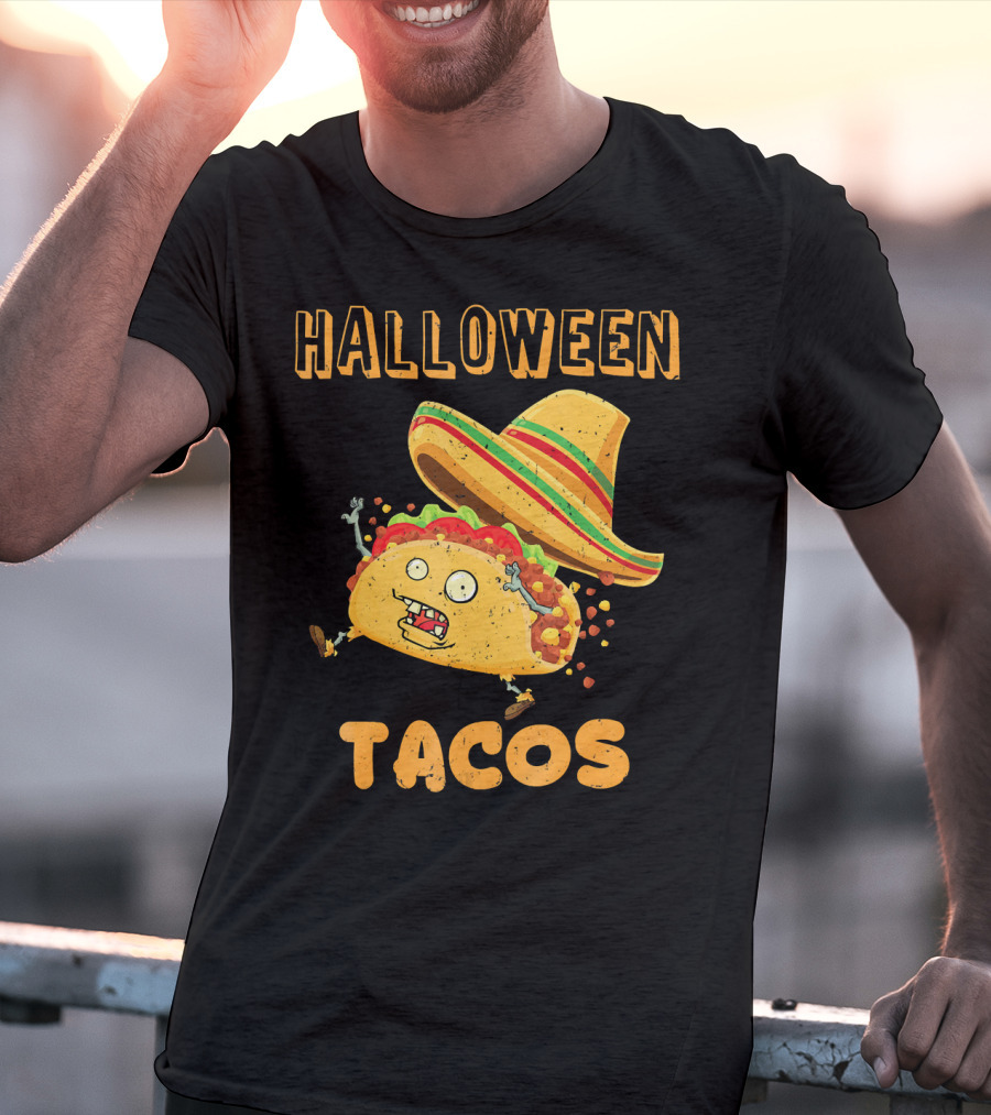 Halloween Tacos Zombie Costume T-Shirt