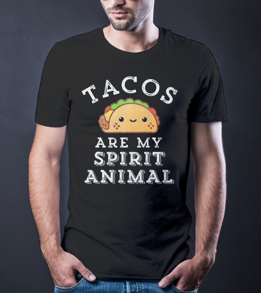 Tacos Are My Spirit Animal Cute Mexican Food T-Shirt