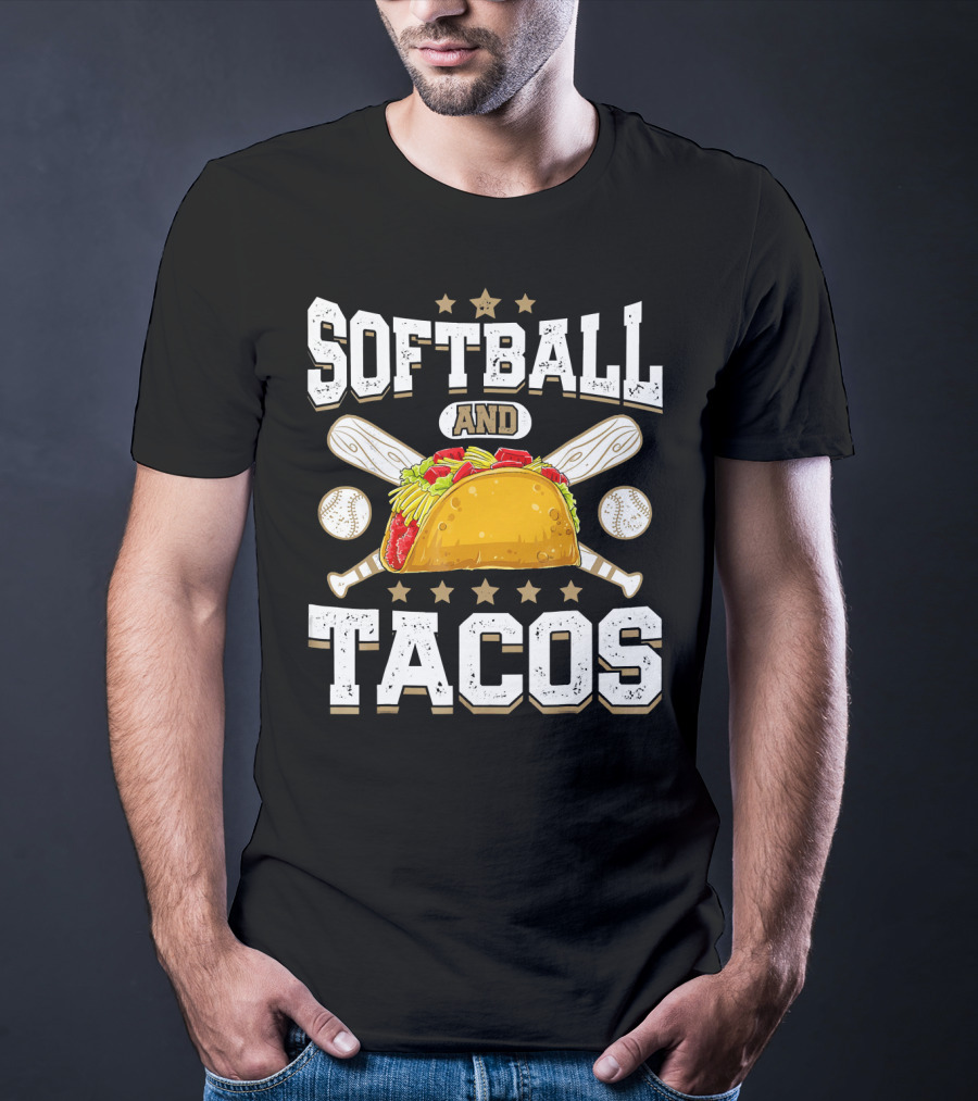 Softball And Tacos Girls Home Run Fiesta T-Shirt