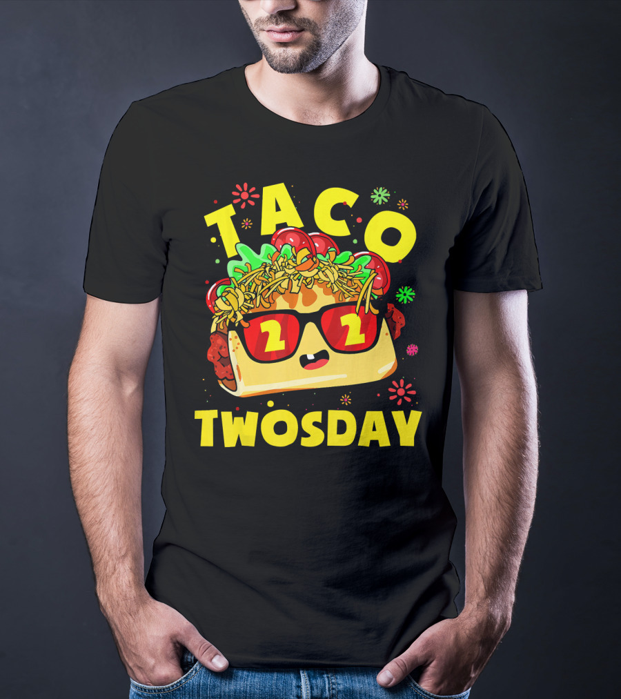 Taco Twosday 2nd Birthday Party Kids 2 Dos Cumpleanos T-Shirt