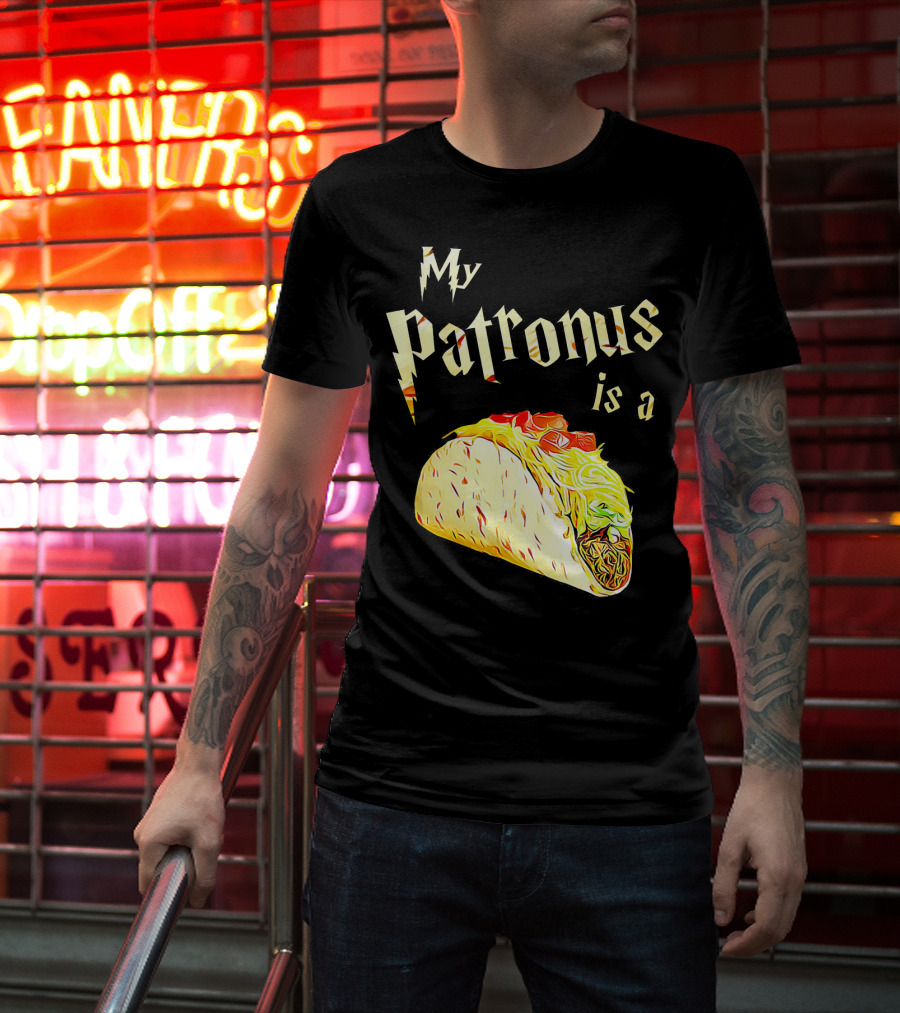 My Patronus Is A Taco Wizard Warlock Foo T-Shirt
